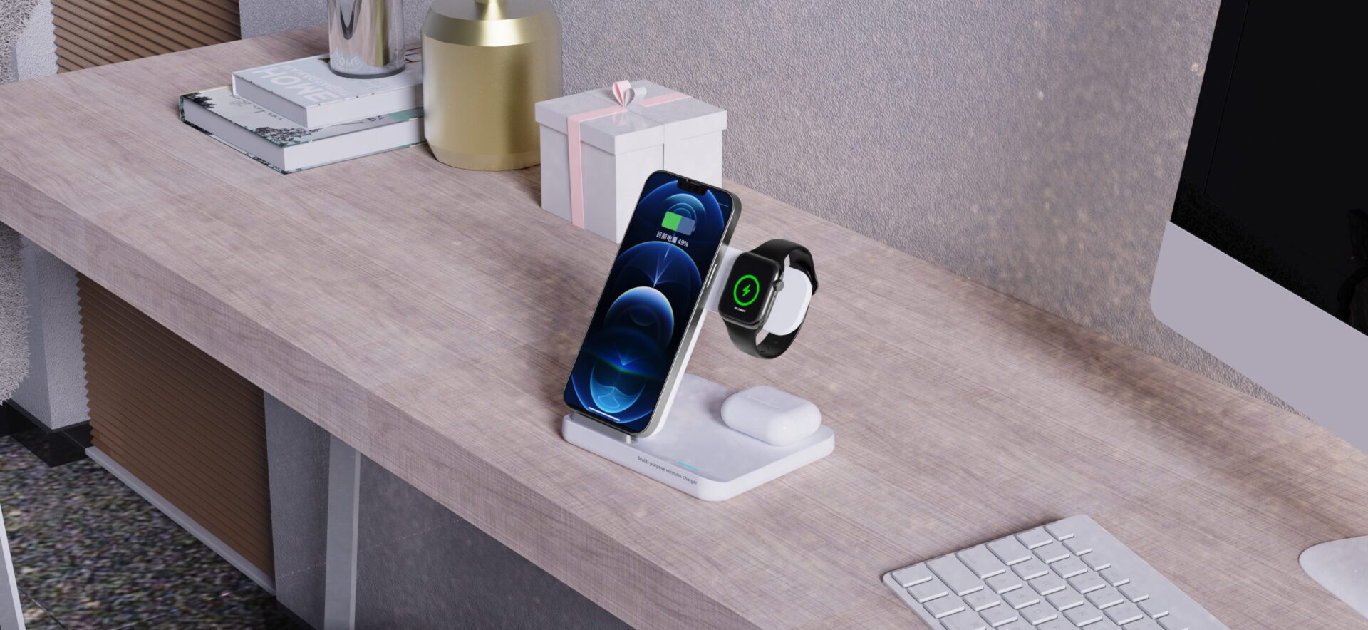 3 in 1 Foldable Wireless Charger for Apple Devices