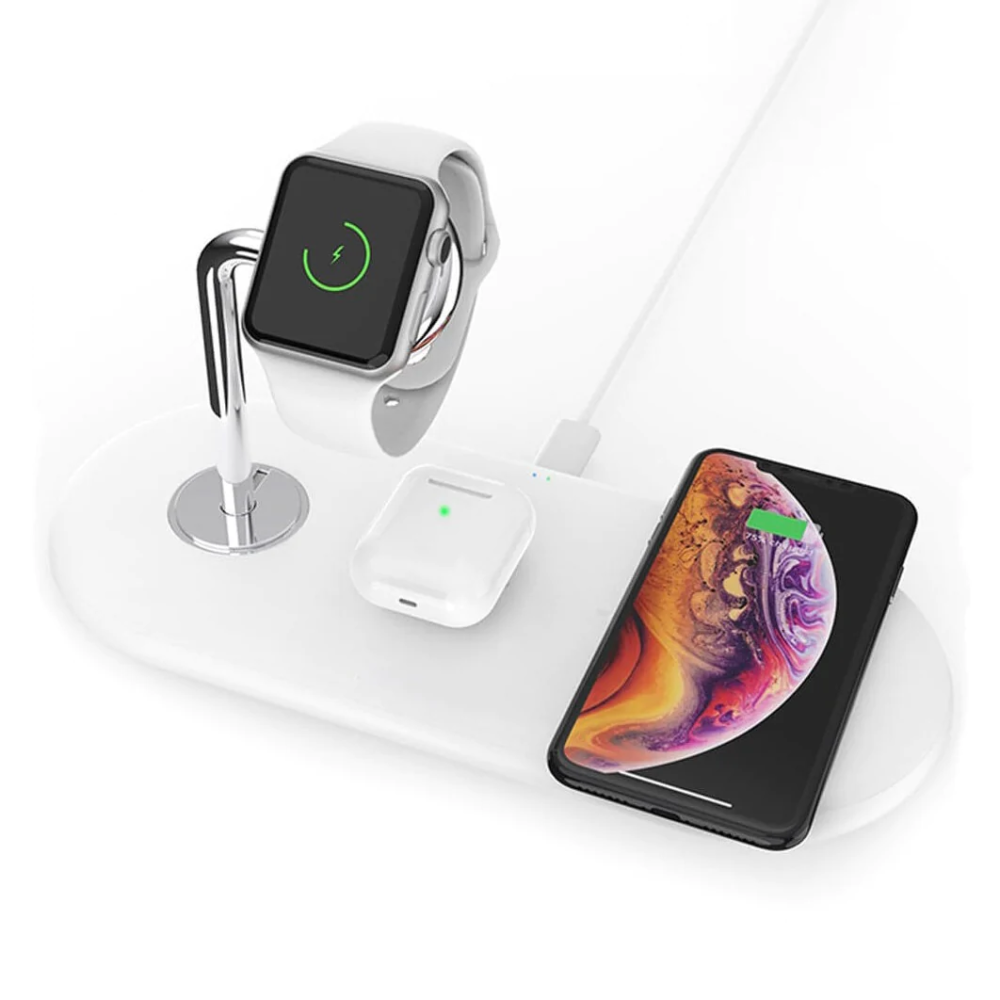 EzyGrab Desktop Wireless Charger 3-in-1 For Apple and Samsung Devices