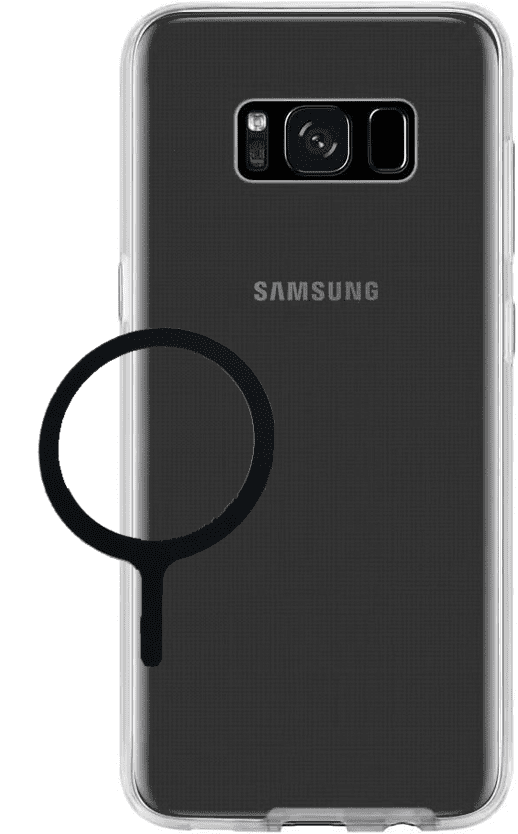 Clear Case for Samsung with Magnetic Ring